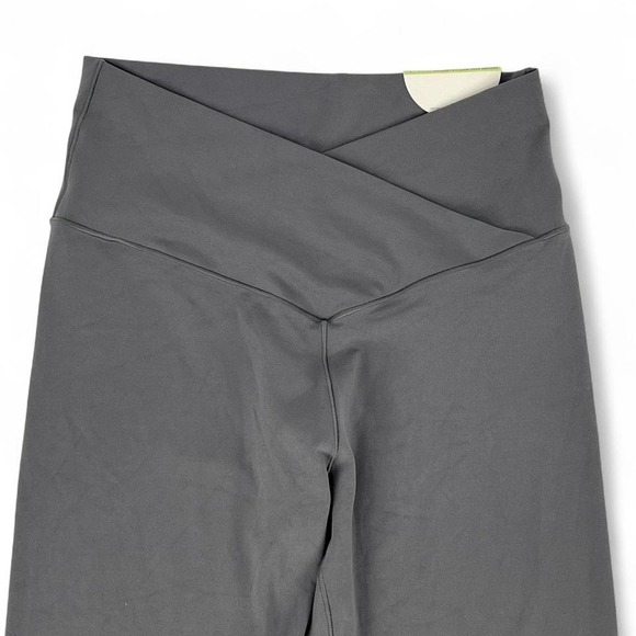 Aerie Real Me 7/8 Hi-Rise Crossover Leggings Gray Size L | NWT - Picture 4 of 6